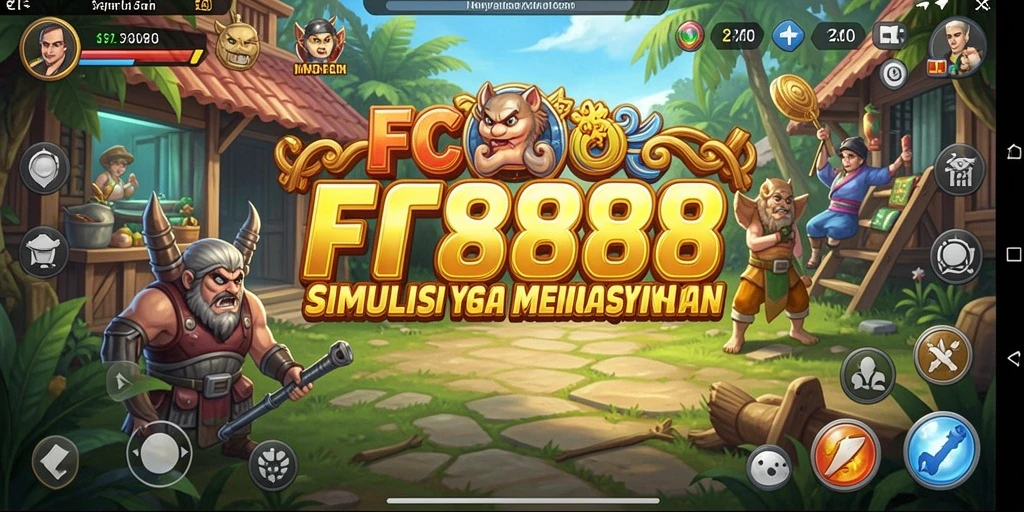 Tangkapan layar FC888 menampilkan gameplay simulasi yang menarik.