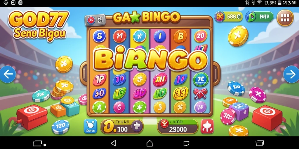 Screenshot dari gameplay Bingo yang seru dan menantang di GOD77.