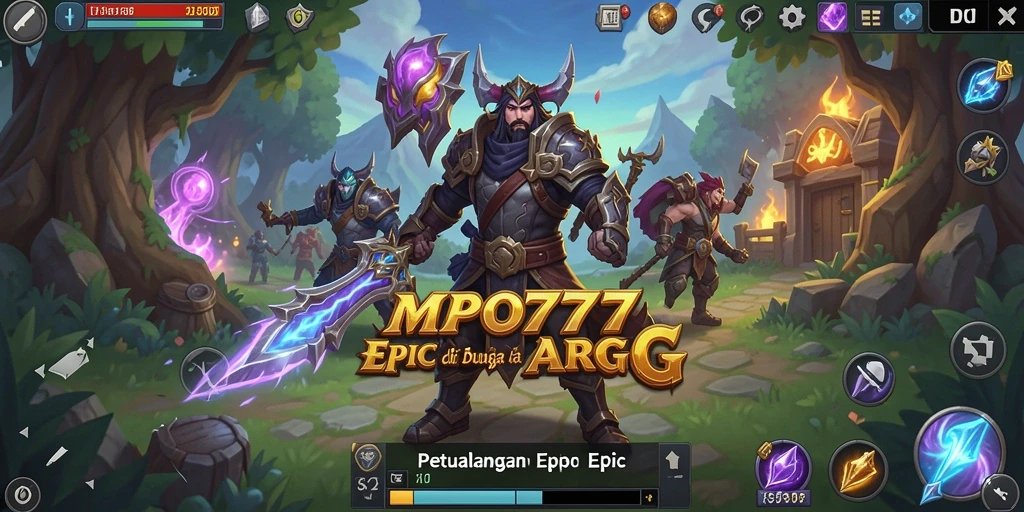 Screenshot aksi seru dalam permainan ARPG MPO777.