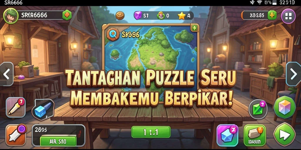Tampilan menarik dan seru saat bermain puzzle di SR6666.