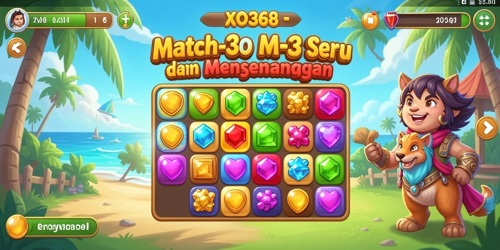 Screeenshot gameplay seru dari XO368 Match-3.